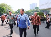 Menteri AHY Hadiri Acara Penyerahan Agricola Medal Kepada Presiden Jokowi