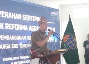 Serahkan Ratusan Sertipikat ke Warga Eks Pejuang Timor Timur, AHY : Tanah adalah Kunci Kesejahteraan Rakyat!