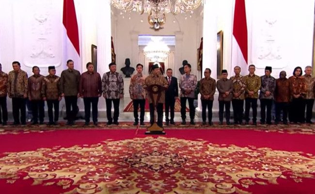 Daftar Menteri Kabinet Merah Putih Prabowo-Gibran