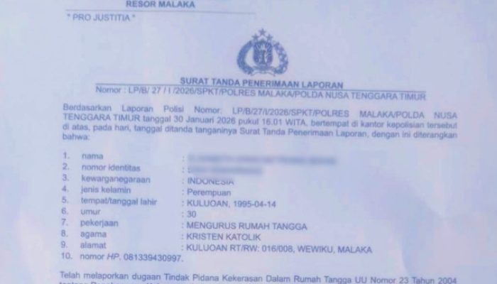 Diduga Telantarkan Istri dan Anak, Seorang Suami di Malaka Terancam 3 Tahun Penjara