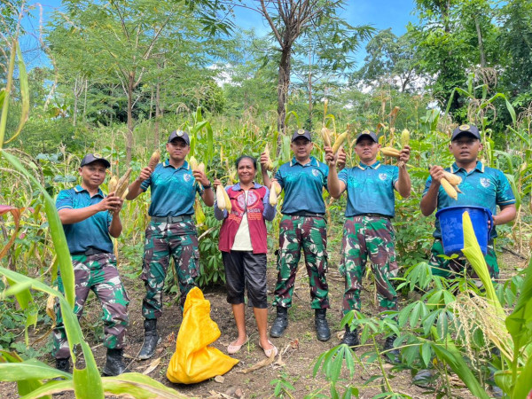 TNI di Perbatasan Tancap Gas, Bantu Warga Tanpa Henti dari Ladang hingga Pintu Rumah