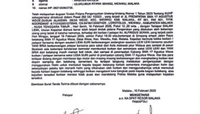 Kapolres Malaka Pastikan Senin Saksi Dugaan Pengeroyokan Anggota GEMMA Dipanggil