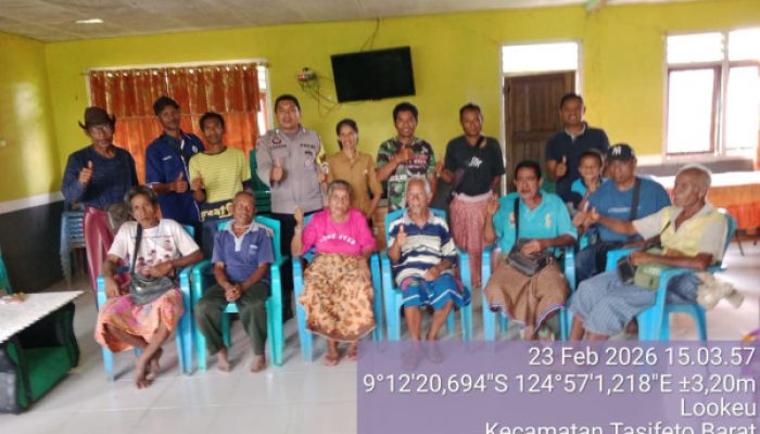 Bhabinkamtibmas Desa Lookeu Hadir Mediasi Sengketa Tanah, Wujud Pelayanan Prima Kepolisian