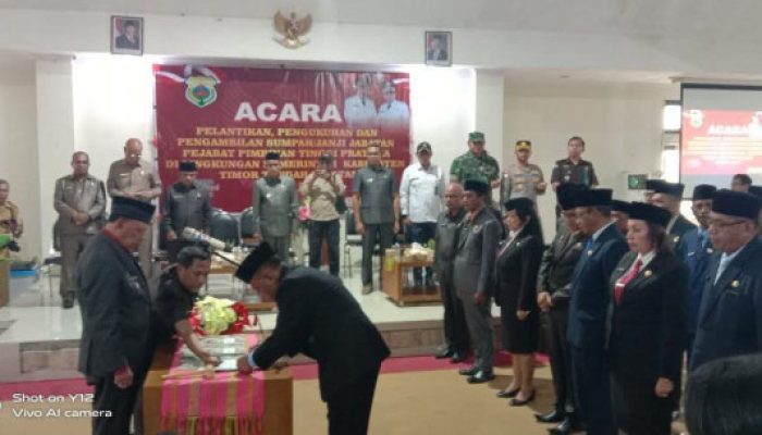 Pasca 1 Tahun Memimpin, Bupati TTS Lakukan Rotasi 19 Pejabat Pimpinan Tinggi Pratama