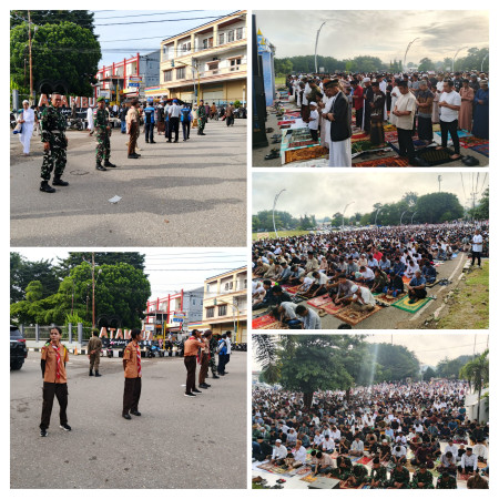 5.000 Jamaah Hadir Aman dan Tertib, Intel Kodim 1605/Belu Pantau Pengamanan Idul Fitri di Atambua