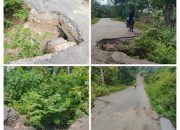 Jalan Amblas di Dusun Haliamas Ancam Keselamatan Warga, Masyarakat Minta Perhatian Serius Pemerintah