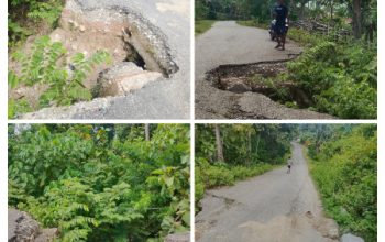 Jalan Amblas di Dusun Haliamas Ancam Keselamatan Warga, Masyarakat Minta Perhatian Serius Pemerintah