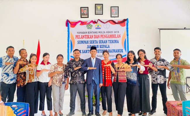 Mandat Baru, Komitmen Besar! Kepala SMAK STAR Raimanuk Siap Cetak Generasi Unggul