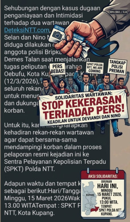 Oknum Polisi Diduga Aniaya dan Rampas Motor Wartawan di Kupang, SMSI NTT Desak Kapolda Usut Tuntas