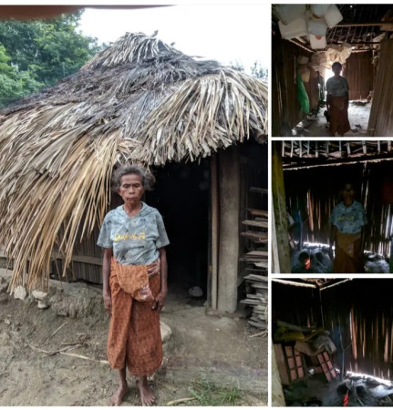 Memprihatinkan! Rumah Mama Maria Tampani di Tafuli Tak Layak Huni