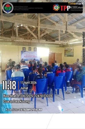 Gelar Penetapan APBDes TA 2026 Desa Faturika, Pendamping Lokal Desa Dorong Percepatan Pengajuan Tahap I