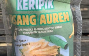 Keripik Pisang “Auren” dari Perbatasan RI–RDTL: Cita Rasa Lokal, Sentuhan TNI Yonarmed 12 Kostrad Sektor Timur