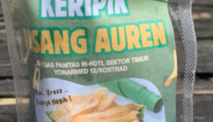 Keripik Pisang “Auren” dari Perbatasan RI–RDTL: Cita Rasa Lokal, Sentuhan TNI Yonarmed 12 Kostrad Sektor Timur