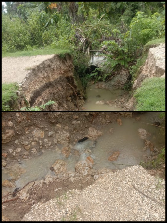 Jalan Putus Total di Desa Lotas TTS, Warga Terpaksa Putar Jauh Jual Hasil Kebun, Janji Penanganan Darurat Belum Terealisasi