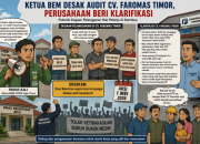Ketua BEM STISIP Fajar Timur Desak Nakertrans Audit CV. Faromas Timor, Perusahaan Beri Klarifikasi
