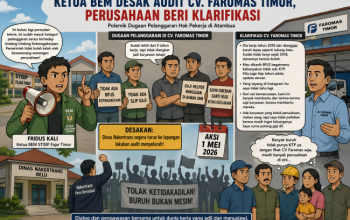 Ketua BEM STISIP Fajar Timur Desak Nakertrans Audit CV. Faromas Timor, Perusahaan Beri Klarifikasi