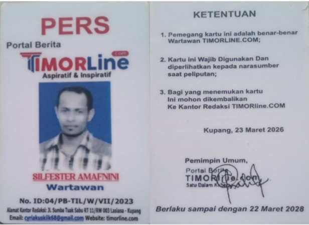 Cuma Ingin Pastikan Wartawan atau Bukan, Vicky Nahak Laporkan Vester LN ke Polres Belu 1 Cuma Ingin Pastikan Wartawan atau Bukan, Vicky Nahak Laporkan Vester LN ke Polres Belu