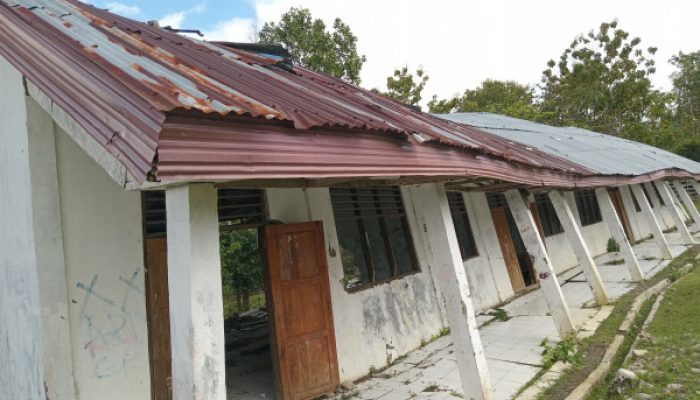 Miris! Gedung SMPN Halioan yang Viral karena Longsor Ternyata Sudah Lama Tak Dipakai