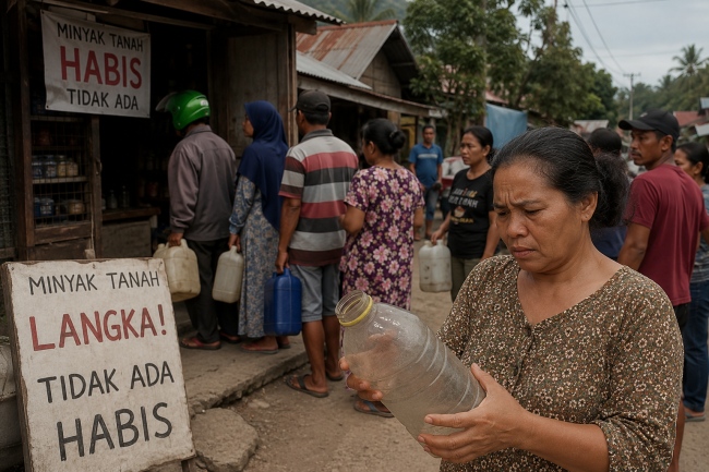 Minyak Tanah Mulai Langka di Kota Betun, Warga Keluhkan Sulitnya Cari Bahan Masak