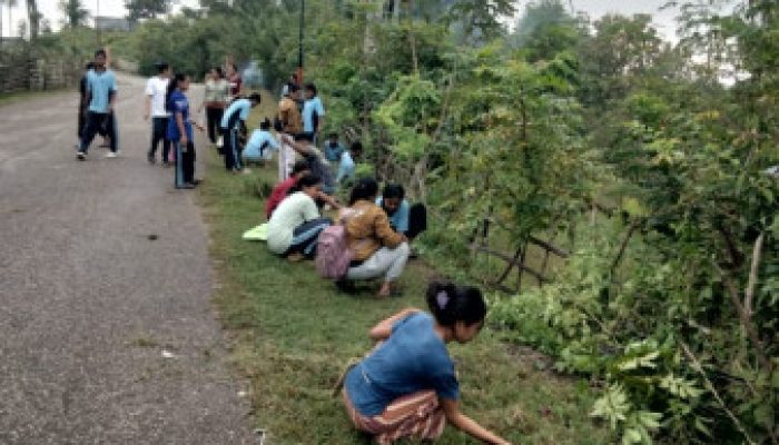 Rintik Hujan Tak Surutkan Semangat, SMAN Halioan Tebar Aksi Nyata untuk Malaka Bersih