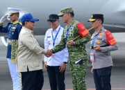 Pangdam XXI/Radin Inten dan Forkopimda Sambut Kunjungan Kerja Presiden Prabowo di Lampung