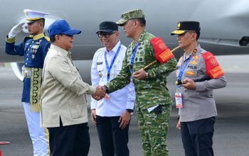 Pangdam XXI/Radin Inten dan Forkopimda Sambut Kunjungan Kerja Presiden Prabowo di Lampung