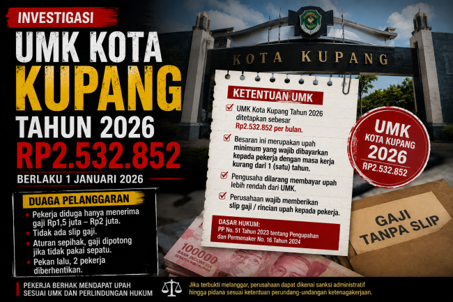Diduga Upah di Bawah UMK, Sejumlah Pekerja CV NAM Kota Kupang Keluhkan Kebijakan Internal Perusahaan