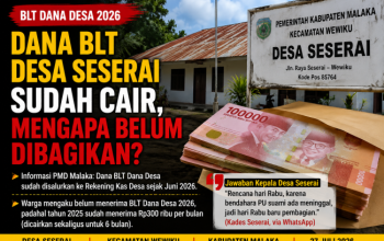 Dana BLT Desa Seserai Sudah Cair, Mengapa Belum Dibagikan?