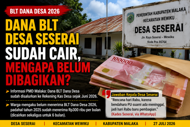 Dana BLT Desa Seserai Sudah Cair, Mengapa Belum Dibagikan? 1 Dana BLT Desa Seserai Sudah Cair, Mengapa Belum Dibagikan?