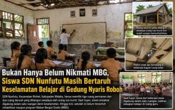 Bukan Hanya Belum Nikmati MBG, Siswa SDN Nunfutu Masih Bertaruh Keselamatan Belajar di Gedung Nyaris Roboh