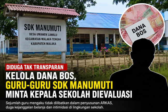 Diduga Tak Transparan Kelola Dana BOS, Guru-Guru SDK Manumuti Minta Kepala Sekolah Dievaluasi