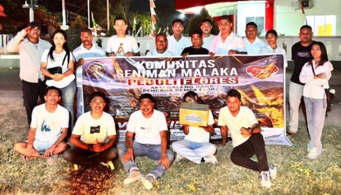 Galang Dana Gempa Flores Capai Rp9,8 Juta, Febry Tahu Apresiasi Kapolres Malaka dan Warga