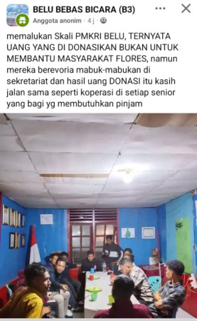 Mantan Ketua PMKRI Belu Desak Polisi Telusuri Akun Anonim yang Diduga Sebarkan Tudingan Soal Donasi Gempa Flores