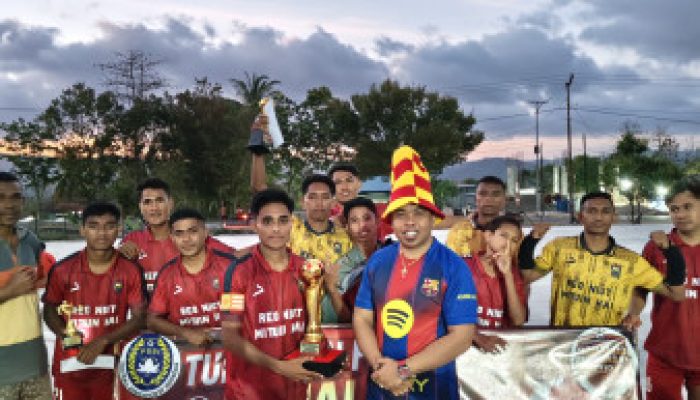 Ronaldo Asury Tutup Ronaldo Perjuangan Cup I dengan Meriah, Manlea FC Angkat Trofi Juara