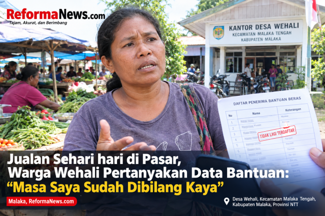 Jualan Sehari hari di Pasar, Warga Wehali Pertanyakan Data Bantuan: Masa Saya Sudah Dibilang Kaya