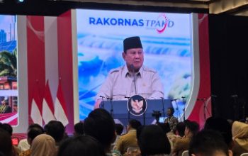 Presiden Prabowo Buka Rakornas TPAKD, Wabup HMS Hadir Wakili Bupati SBS
