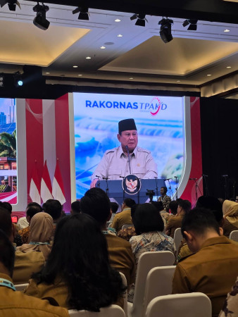Presiden Prabowo Buka Rakornas TPAKD, Wabup HMS Hadir Wakili Bupati SBS