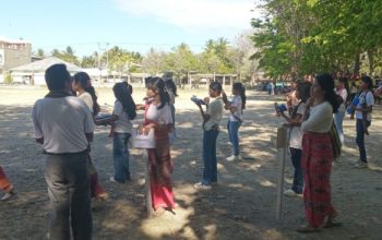 Detik-Detik Menuju Perarakan Ina Maria Nai Feto Malaka, Drumband Mulai Bersiap