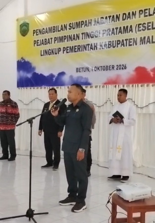 Dari Ruang Pelantikan, Lambertus Bria Ingatkan: Jabatan Bukan Mahkota, Melainkan Amanah untuk Rakyat